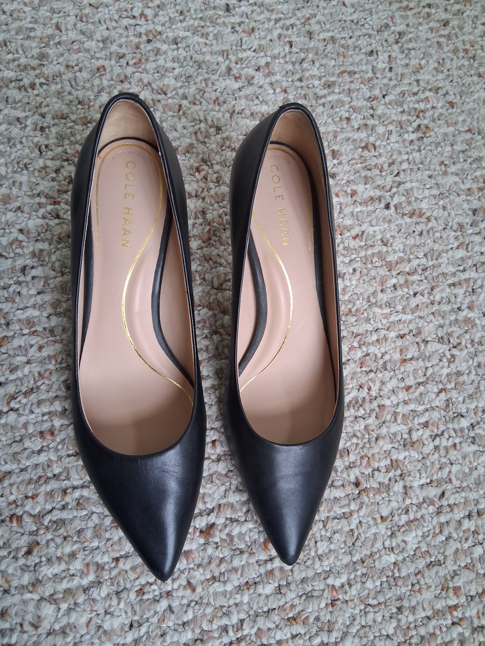Cole Haan Women's Black Pointed Toe Pumps Sz 8